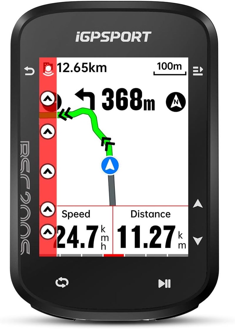 Igpsport BSC200S GPS Bike Computer, Wireless Route Navigation 2.4'' Screen Bluetooth ANT+ Cycle Computer IPX7 Waterproof - Image 1